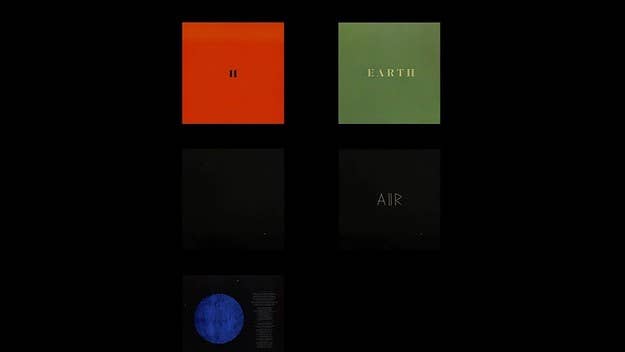 The new five-pack of studio albums, which are password-protected, are titled ‘11’, ‘Aiir’, ‘Earth’, ‘Today & Tomorrow’, and ‘(Untitled) God’.