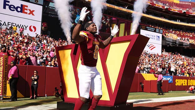 Brian Robinson, who was drafted by the Washington Commanders in the third round of last year's draft, took the field on Sunday just six weeks after being shot.