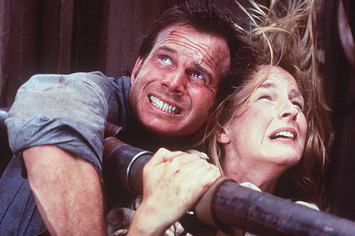 A still from the film Twister is shown