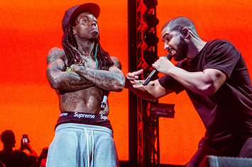 Wayne and Drake and Lil WeezyAna Fest
