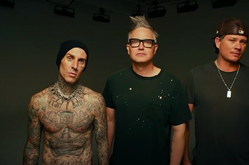Travis, Mark, and Tom are seen in a new tour promo