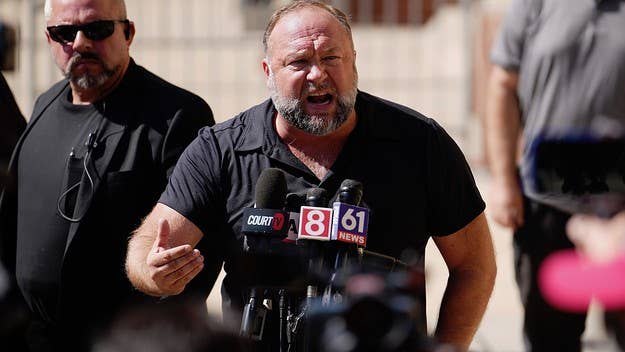 The far-right media figure was ordered to pay nearly $1 billion to the families of Sandy Hook victims. Jones spent years claiming the massacre was a hoax.