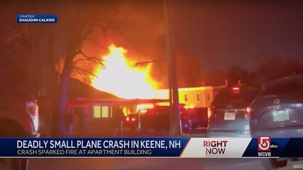 The deadly crash took place shortly before 7 p.m. Friday in 6:50 p.m. in Keene, New Hampshire. Officials say two people were on the aircraft.