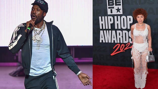 Meek Mill hopped on social media this weekend to share a new freestyle over Bronx rapper Ice Spice's viral New York drill hit single "Munch."