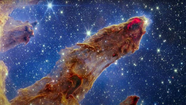 The nicknamed "Pillars of Creation" region first became a public source of inspiration back in 1995. The latest image, however, provides much greater detail.
