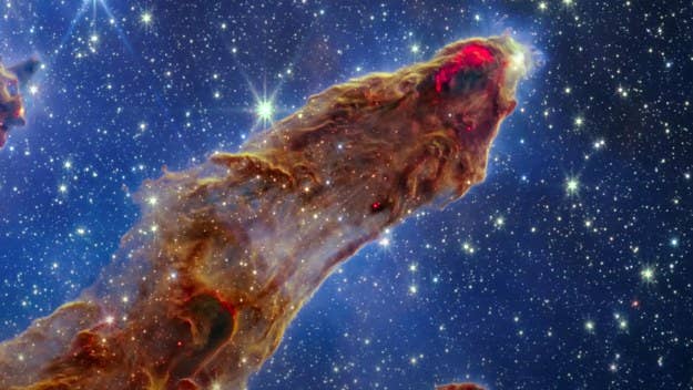 The nicknamed "Pillars of Creation" region first became a public source of inspiration back in 1995. The latest image, however, provides much greater detail.