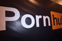 The logo for the adult entertainment site Pornhub is pictured