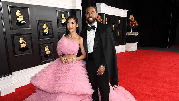 Big Sean and Jhené Aiko announced the gender of their baby during a concert in Los Angeles on Thursday, revealing that they're expecting a boy.