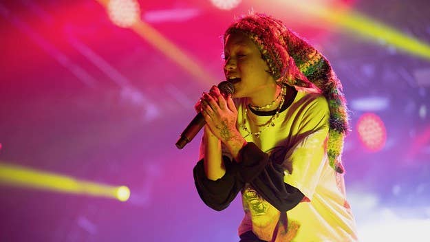 The 21-year-old artist took the 'SNL' stage just a day after releasing her fifth studio album, 'COPINGMECHANISM.' She performed her latest single.
