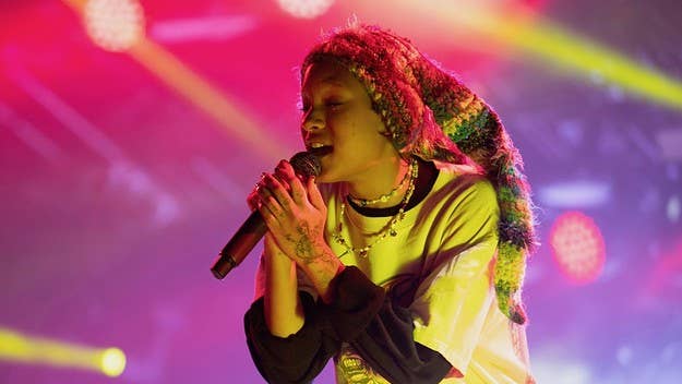 The 21-year-old artist took the 'SNL' stage just a day after releasing her fifth studio album, 'COPINGMECHANISM.' She performed her latest single.
