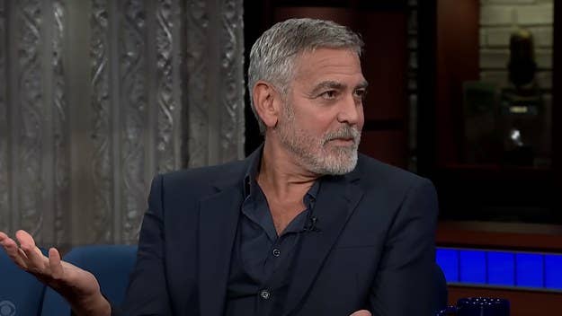 During an appearance on The Late Show With Stephen Colbert, George Clooney reacted to Brad Pitt calling him "the most handsome man in the world."