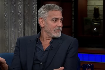George Clooney appears on The Late Show With Stephen Colbert