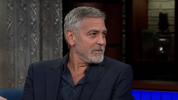 During an appearance on The Late Show With Stephen Colbert, George Clooney reacted to Brad Pitt calling him "the most handsome man in the world."