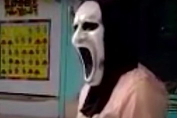 Adult in mask scares kids at daycare