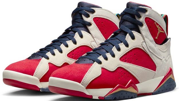 Marcus Jordan's Trophy Room x Air Jordan 7 collaboration pays homage to the Dream Team's famous practice in Monte-Carlo prior to the 1992 Barcelona Olympics.