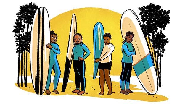 Rhonda Harper founded Black Girls Surf to teach women of color how to rip ocean waves worldwide.