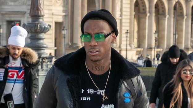 The rapper has denied allegations he was physically and emotionally abusive toward his ex-girlfriend, who goes by the stage name Emo Baby.
