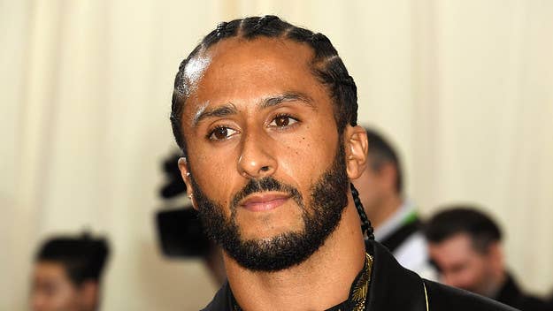 The triple-black football jersey was made to commemorate the four-year anniversary of Kaepernick introducing the peaceful protest that changed his life.