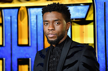Chadwick Boseman attends the European Premiere of Marvel Studios' "Black Panther."