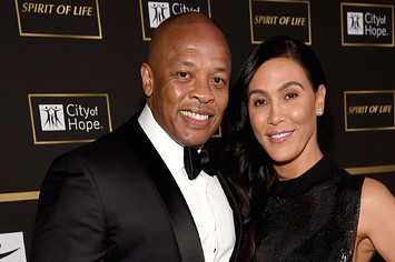 Dr. Dre (L) and Nicole Young attend the City of Hope Spirit of Life Gala