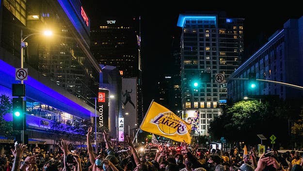 A man in Los Angeles reportedly made the very bad decision of disrespecting Kobe Bryant as the city was celebrating the Lakers winning another title.
