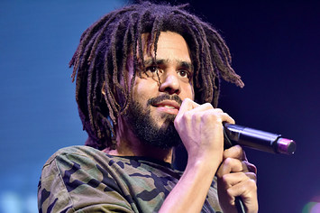 J Cole performs onstage during the Real 92.3 Real Show.