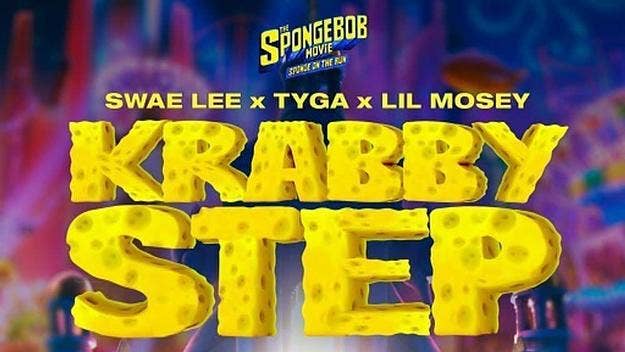 Swae Lee, Tyga, and Lil Mosey connect for their latest song "Krabby Step" off the soundtrack for 'The SpongeBob Movie: Sponge on the Run.'