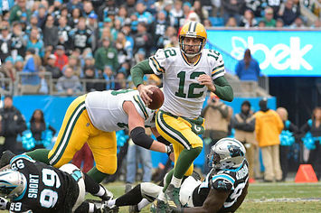 This is a picture of Aaron Rodgers.