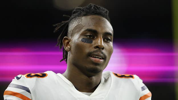 Bears wide receiver Javon Wims was ejected during Sunday’s game against the New Orleans Saints for throwing two punches at Chauncey Gardner-Johnson.