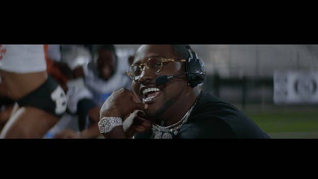Blacc Zacc connects with DaBaby for the video "Bang," where we see both rappers portraying football coaches who help their team win the game.