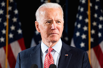 Former Vice President Joe Biden (D) speaks about the Coronavirus