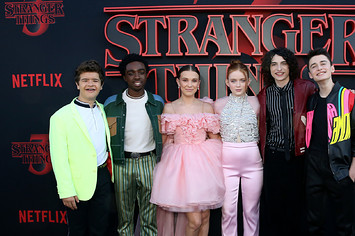 Cast attends the "Stranger Things" Season 3 World Premiere.