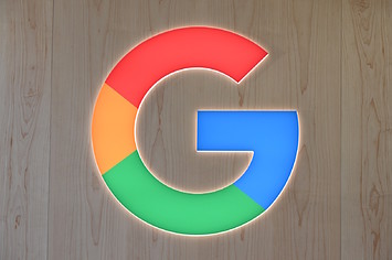 Google logo is seen at the 2020 Consumer Electronics Show (CES) in Las Vegas.