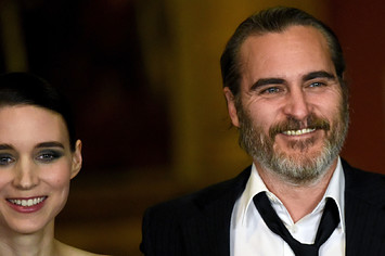 Rooney Mara and Joaquin Phoenix attend the 'Mary Magdalene' special screening.