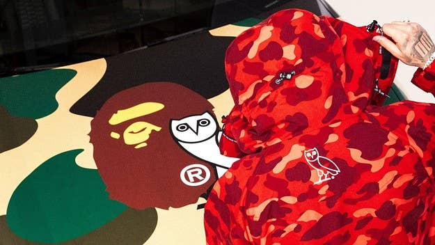 After months of fan speculation, both Drake and the BAPE team confirmed that a collab collection was coming soon earlier this week. Now, peep it in full.