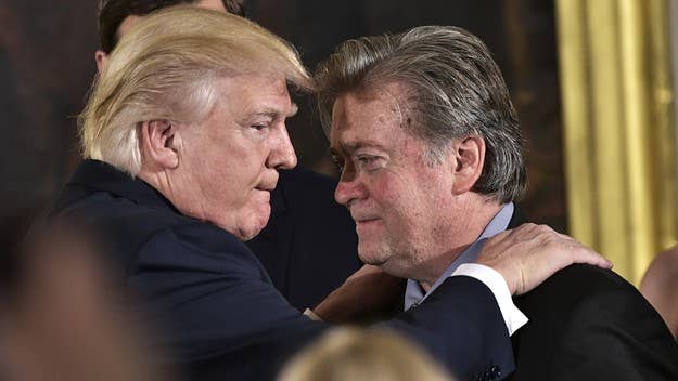 Bannon, of course, is known for stoking white nationalists via Breitbart. He is also the former chief strategist and senior counselor to Trump.