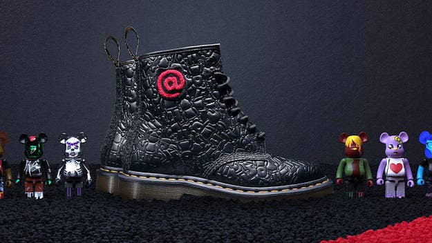 The UK brand has tapped the Japanese designer toy company to reimagine their iconic silhouette.