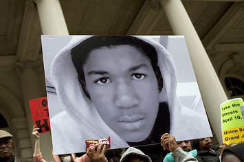 Sign at Trayvon Martin rally