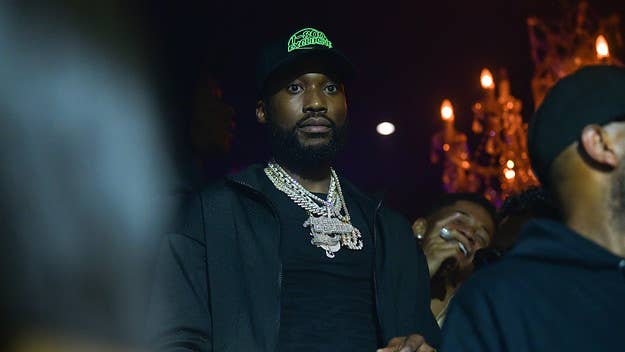 Meek Mill is celebrating the release of his new ep, 'Quarantine Pack,' by unveiling a new collaboration with Lids. 