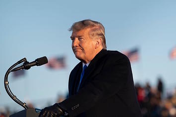 Donald Trump speaks during a Make America Great Again rally.