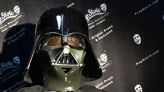 A man was arrested after he allegedly broke into J.J. Abrams' production company, Bad Robot, stealing Darth Vader's helmet and some other 'Star Wars' props.