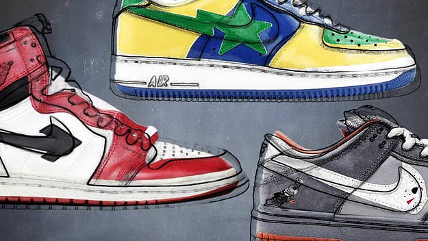 From Nigo’s A Bathing Ape’s “Bapesta” to the most recent Warren Lotas “Dunks," these are the most important bootleg shoes in sneaker history. 


