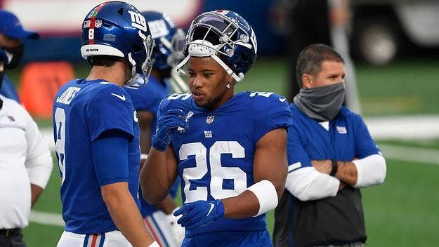Saquon Barkley and Daniel Jones were both caught on video without masks in a New York City bar despite the pandemic that continues to grip the nation.