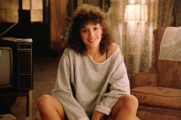 The movie "Flashdance", directed by Adrian Lyne. Seen here, Jennifer Beals as Alex Owens.