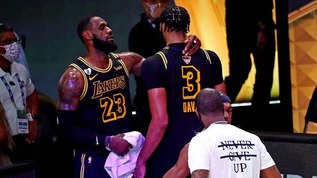 LeBron James and Anthony Davis combined for 65 points as the Lakers took a 2-0 lead in the NBA Finals Friday over the Heat. 