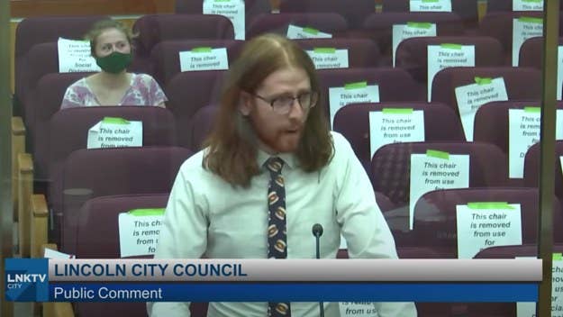The Nebraska man spoke to city council members, including his father, about why we should all remove "boneless chicken wings" from menus and hearts everywhere. 
