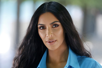 Kim Kardashian attends the Louis Vuitton Menswear Spring/Summer 2019 show.