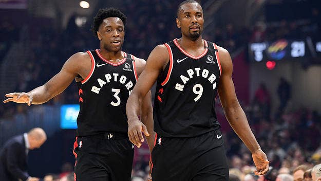 "He said he put me on cooking; I guess OG put me on everything," says the Raptors center.