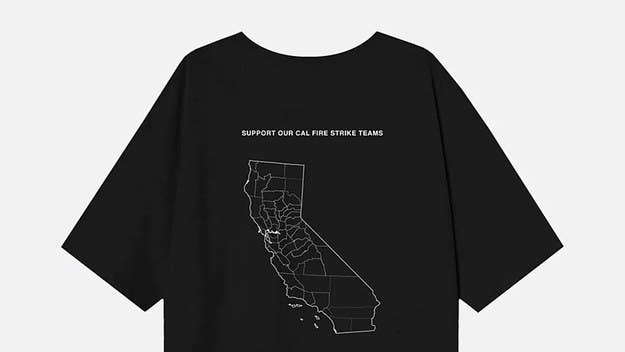 The new line of John Elliott t-shirts is being released in support of those on the ground fighting the devastating fires on the West Coast. 