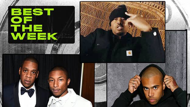 The best new music this week includes songs from Pharrell, Jay-Z, Nas, Vic Mensa, and more.